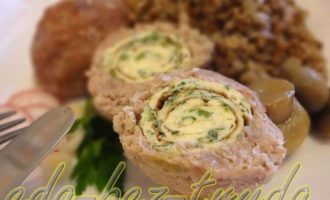 Мясные зразы с начинкой