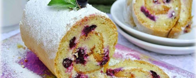 как приготовить бисквитный рулет в домашних условиях быстро и вкусно