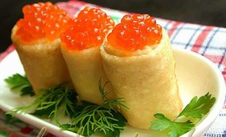 Блины с икрой