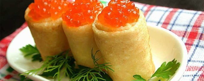 Блины с икрой