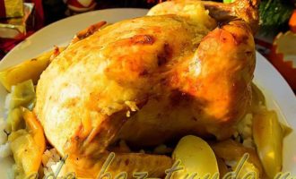 Фаршированная курица рецепт