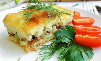 Картофельная запеканка с фаршем