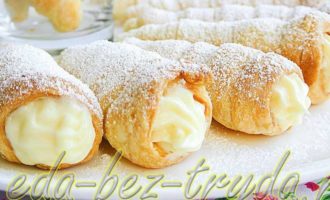 Трубочки с заварным кремом рецепт