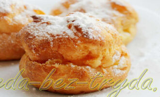 Лимонные профитроли
