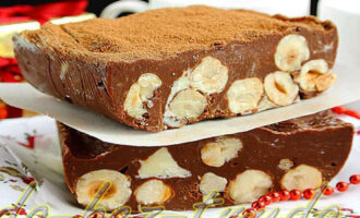 Шоколадный фадж с орехами