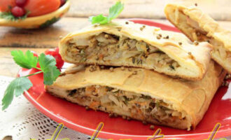 Кулебяка с капустой